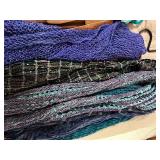 Assorted Scarves Bundle - Lace, Knit & Printed Fabrics in Bright Colors