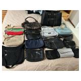 Designer Handbags - Fossil Leather Tote & Nicole Miller Purses, Beaded Evening Bags