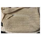 Designer Handbags - Fossil Leather Tote & Nicole Miller Purses, Beaded Evening Bags