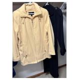 London Fog Beige Hooded Jacket & Navy Trench Coat
