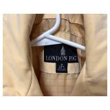 London Fog Beige Hooded Jacket & Navy Trench Coat