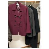 Croft & Barrow Burgundy Coat - MDP Mario De Pinto Grey Coat - Petite Sophisticate Black Coat