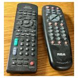 Sharp Flat-Screen TV & RCA DVD Player & 2 Remotes 24"