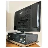 Sharp Flat-Screen TV & RCA DVD Player & 2 Remotes 24"