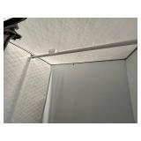 Pair of Portable Fabric Wardrobe Closet - Zippered Doors & Quilted Panels