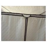 Pair of Portable Fabric Wardrobe Closet - Zippered Doors & Quilted Panels