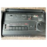 Sharp X-BASS TwinCam Double Cassette Portable Stereo System WF-T380BK