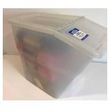 Wintuk Yarn Skeins - Easy Care Blend for Wash & Wearables - Blues & Pinks with Plastic Tote