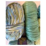 Assorted Yarn including Caron Simply Soft Baby Yarn SBY100 Cool Mint & Plymouth Jeanne Yarn