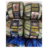 Assorted Yarn including Lion Brand Incredible Ribbon Yarn, Katia - Venecia, Cannon Pizazz and Gumdrops