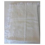 Baby Blankets - Pastel Stripes & Blocks (Lot of 3) with Partial Skeins of Yarn