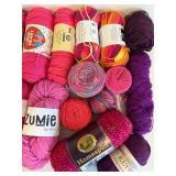 Yarn Assortment Bundle - Pink Purple Blues