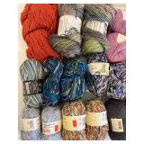 Yarn Assortment - Colorful Plymouth, Panda, Red Heart & More Skeins