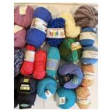 Yarn Assortment - Colorful Plymouth, Panda, Red Heart & More Skeins