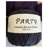 Assorted Yarn including Knit Picks Felici Minty, Blackberry Fingering & Crystal Palace Party Yarns