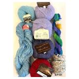 Assorted Yarns including The Diana Collection Silk and Merino Yarns Northwest - Blue/Lavender Mix - Sport