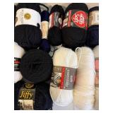 Yarn Skeins - Assorted Black & White Collection
