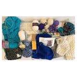 Yarn Bundle - Uncompleted Knitting Projects, Patterns & Needles