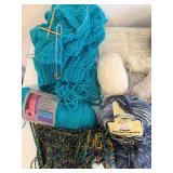 Yarn Bundle - Uncompleted Knitting Projects, Patterns & Needles