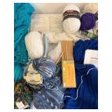 Yarn Bundle - Uncompleted Knitting Projects, Patterns & Needles