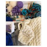 Yarn Bundle - Uncompleted Knitting Projects, Patterns & Needles