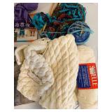 Yarn Bundle - Uncompleted Knitting Projects, Patterns & Needles
