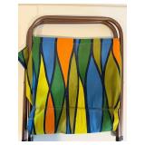 Folding Chair with Fabric Seat & 2 Knitting Bags