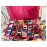 Assorted Cross-Stitch including DMC Floss, Hoops, Patterns and More