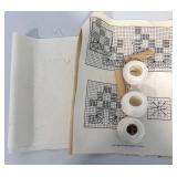 Assorted Cross-Stitch including DMC Floss, Hoops, Patterns and More