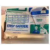 Thread Spools & Fusible Interfacing in Plastic Bins