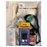Assorted Sewing Notions - Velcro Tape, Wrights Bias Tape, Maxi Piping & Shoulder Pads