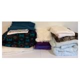 Assorted Fabrics & Faux Fur - Plush Textiles for Crafts