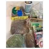 Craft Supplies Bundle - Spanish Moss, Wonder Water, Seashells, Floral Wire, Styrofoam