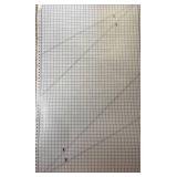 SuperBoard Pattern Cutting Board, OLFA Lip Edge Rulers & Large Cutting Mat