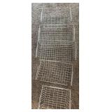 Black Wire Shelving Unit - Includes White Wire Baskets