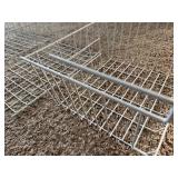 Black Wire Shelving Unit - Includes White Wire Baskets