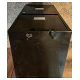 Black Steel Multi-Drawer Cabinet