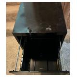 Black Steel Multi-Drawer Cabinet
