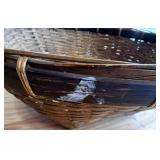 Wooden and Rustic style Frames & Photo Albums Set with Wicker Basket & Display Easel