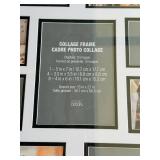 Black Picture Frames & Collage Frame (Lot of 10)