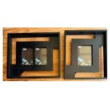 Black Picture Frames & Collage Frame (Lot of 10)
