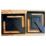 Black Picture Frames & Collage Frame (Lot of 10)