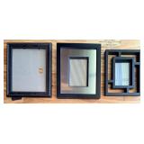 Black Picture Frames & Collage Frame (Lot of 10)