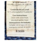 Mainstays Outdoor Rug Navy - Ornate Medallion Pattern