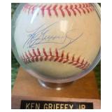 Ken Griffey Jr Autographed Baseball in Holder~ Seattle Mariners MLB~ NICE AUTO !!