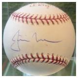 Justin Morneau MVP Autographed Baseball 2006 Minnesota Twins (stand included) w/ COA
