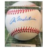 Paul Molitor Autographed Baseball with COA ~ Minnesota Twins