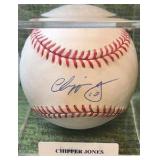 Chipper Jones Autographed Baseball, Atlanta Braves, MLB Rawlings Official Ball