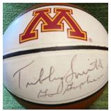 Tubby Smith Golden Gophers Head Coach AUTOGRAPHED Basketball & Inscribed "Go Gophers !" University of Minnesota