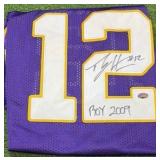 Percy Harvin Autographed NFL Vikings Jersey- Inscribed "#12 ROY 2009" (Rookie of the Year) w/COA